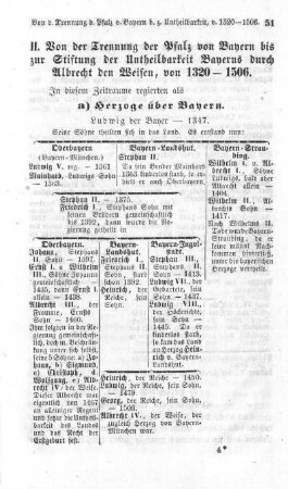 Herzoge über Bayern. Ludwig der Bayer - 1347