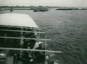 Brückenbau über den Njemen bei Kowno, Sowjetunion, 1941
