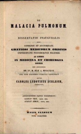 De malacia pulmonum