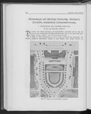 Grünanlagen und öffentliche Spielplätze, Stadtpark, Friedhöfe einschließlich Leichenverbrennung.