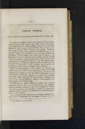 Tableau general.