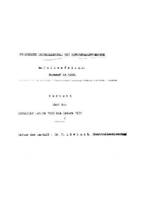 1930/31: Bericht ... - 1930/31