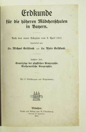 Teil 6: Grundzüge der physischen Geographie, Mathematische Geographie
