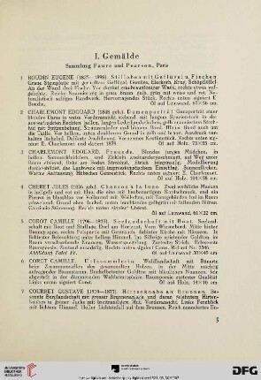 I. Gemälde (Nr.1-58)