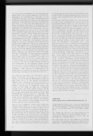VwGO § 40 Verfassung der Freien und Hansestadt Hamburg Art. 14