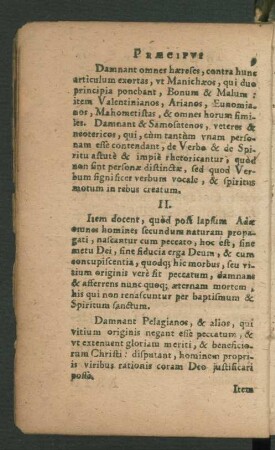 Articuli Fidei Praecipui.