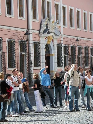 Touristen am Untermarkt