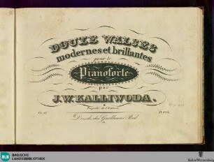 Douze walses modernes et brillantes : pour le pianoforte; oe. 12