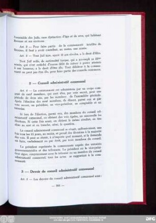 2 — Conseil administratif communal