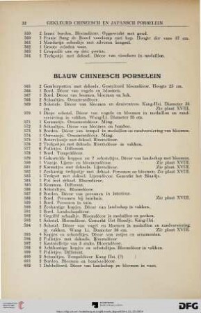 Blauw chineesch Porselein (Nr. 565-662)