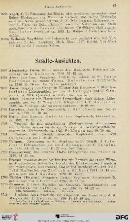 Städte-Ansichten (Nr. 1697-1814)