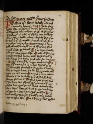 Jordanus de Quedlinburgo. Schneyer 3, 848 Nr. 411