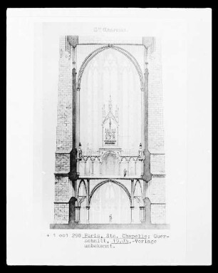 Paris, Sainte Chapelle, Querschnitt