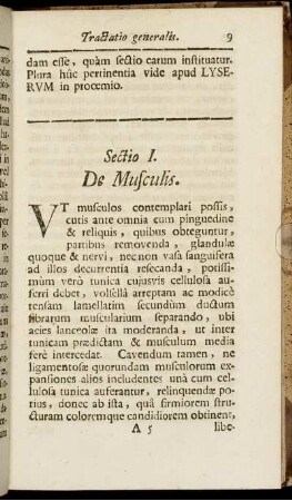 Sectio I. De Musculis.