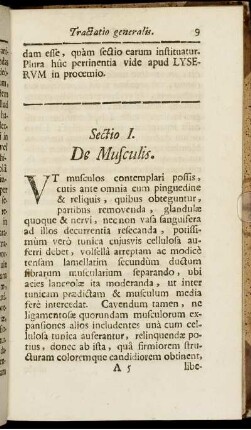 Sectio I. De Musculis.