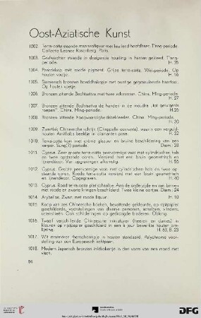Oost-aziatische kunst (Nr. 1002-1030)
