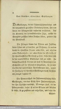 Das Bleichen thierischer Substanzen