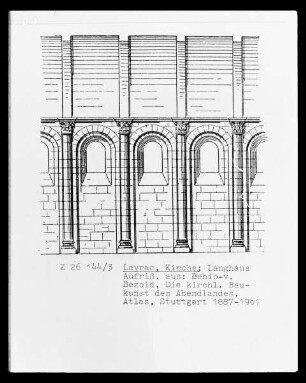 Layrac: Aufriss Langhaus Saint-Martin