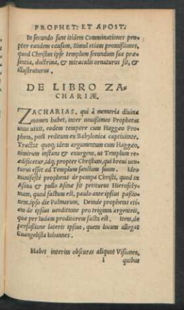 De Libro Zachariae.