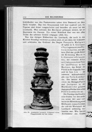 Abb. 85. Alessandro Leopardi: Fußgestell eines Flaggenmastes auf der Piazza