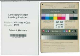 Entnazifizierung Hermann Schmidt , geb. 19.09.1891 (Kaufmaennischer Leiter)