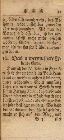 16. Das unvermuthete Lebens-Ende