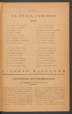 El ataja caminos : (Balada)
