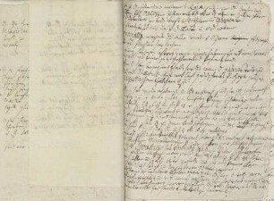 Notizen naturwissenschaftlichen und theologischen Inhalts von Karoline Luises Hand.
