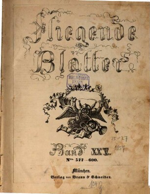 Fliegende Blätter. 25 = Nr. 577 - 600. [1857]
