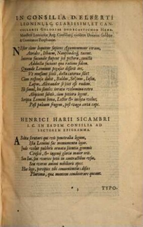 Elberti Leonini Centuria consiliorum