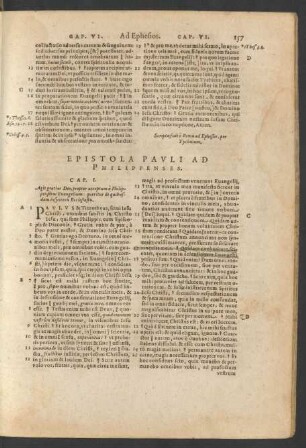 Epistola Pavli Ad Philippenses.