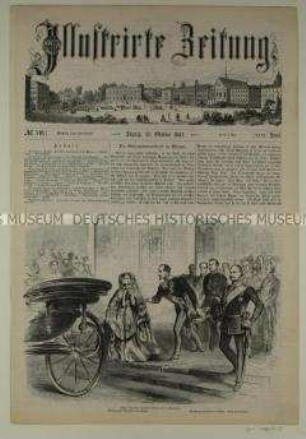 Titelseite "Illustrirte Zeitung" vom 17. Oktober 1857 (Nr. 746)