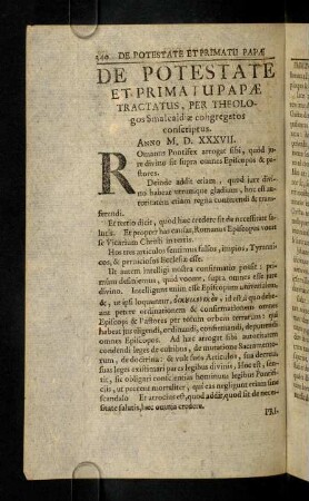 340-351, De Potestate Et Primatu Papae Tractatus