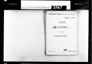 Anonyme Schreiben an den Staatspräsidenten