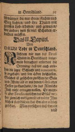 Das II. Capitel. Von Drusi Todt in Deutschland.