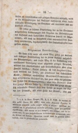 Allgemeine Beurtheilung