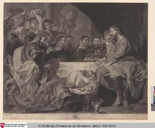 Mary Magdalen washing Christ's Feet