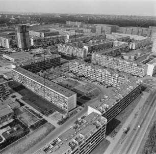 Wohnkomplex III in Halle-Neustadt : Blickrichtung Nordosten