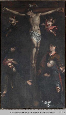 Kreuzigung mit Heiligen