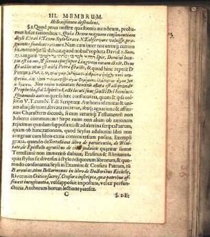III. Membrum. Hellenisinum defendens.
