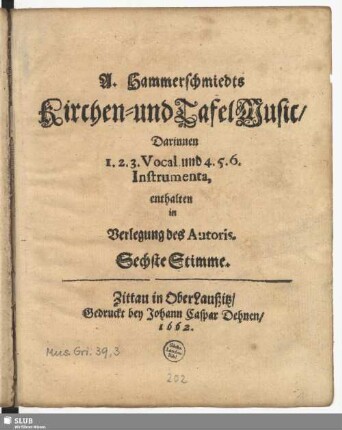 Sechste Stimme.