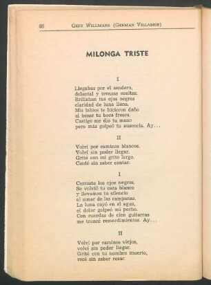 Milonga triste