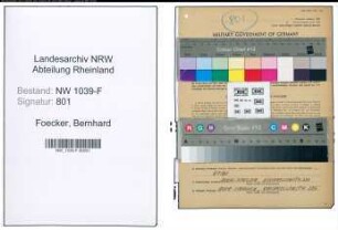Entnazifizierung Bernhard Foecker , geb. 06.05.1902 (Angestellter)