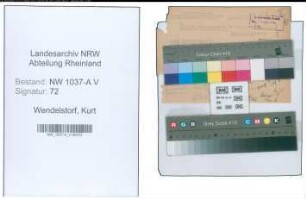 Entnazifizierung Kurt Wendelstorf , geb. 01.06.1907 (Landesgerichtsrat)