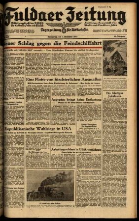 Ausgabe vom Donnerstag, den 05. November 1942.