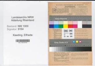 Entnazifizierung Elfriede Kaeding, geb. 30.08.1920 (Verw.Angestellte)