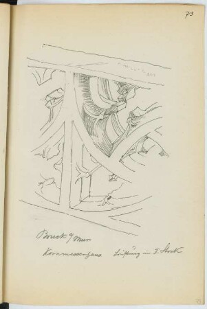 Kornmesserhaus, Bruck/Mur: Details (aus: Skizzen- und Fotoalbum 21)