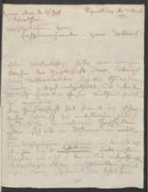Brief von Regensburgische Botanische Gesellschaft an August Wilhelm Eberhard Christoph Wibel