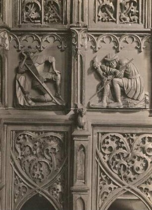 Heiliges Grab : Zwickau, St. Marien, Heiliges Grab, Detail: Einzelreliefs
