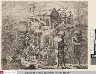 [Abraham verstößt Hagar; Abraham casting out Hagar and Ishmael]